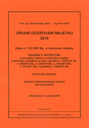 Úřední oceňování majetku 2019 Akademické nakladatelství CERM