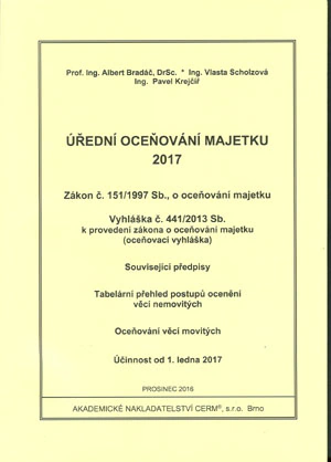 Úřední oceňování majetku 2017 Akademické nakladatelství CERM