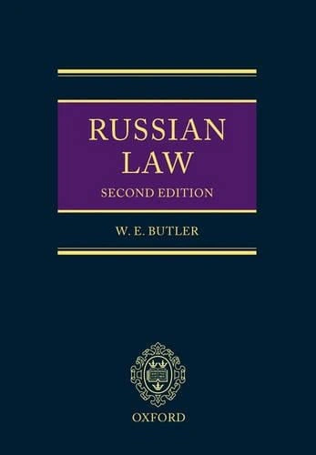 Russian Law second edition Oxford University Press