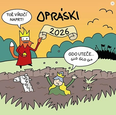 Opráski 2026 - kalendář Grada