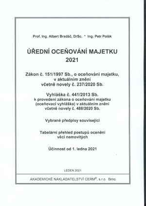 Úřední oceňování majetku 2021 Akademické nakladatelství CERM