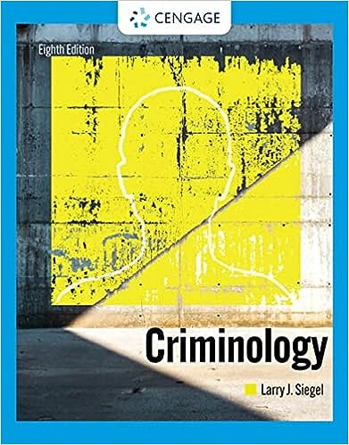 Criminology (MindTap Course List) 8th edition CENGAGE Learning