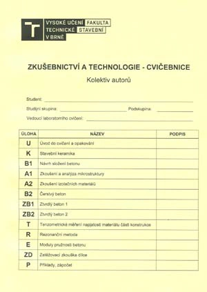 Zkušebnictví a technologie - cvičebnice Akademické nakladatelství CERM