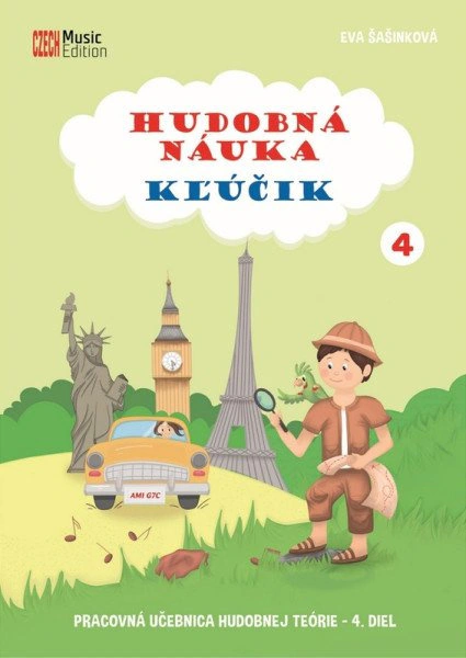 Hudobná náuka Kľúčik 4 - Pracovná učebnica hudobnej teórie 4. diel Šašinková Eva MgA.
