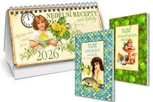 Stolní kalendář nedělní menu 2026 + Tajné rybí recepty + Tajné houbové recepty Studio trnka Stolní kalendář nedělní menu 2026 + Tajné rybí recepty + Tajné houbové recepty Studio trnka