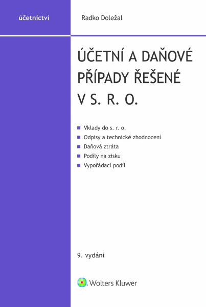 Účetní a daňové případy řešené v s. r. o. Wolters Kluwer ČR, a. s.
