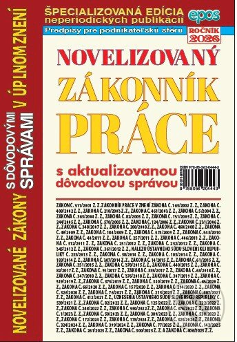 Novelizovaný Zákonník práce 9/2026 Epos