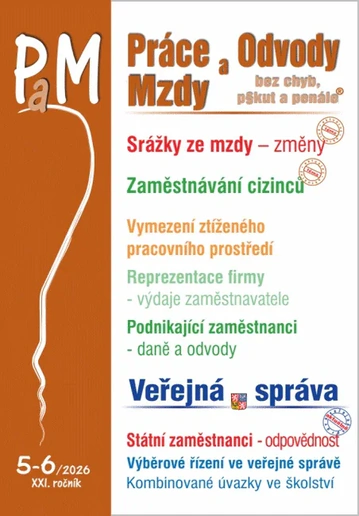PaM 5-6/2026 Změny srážek ze mzdy Poradce s.r.o. PaM 5-6/2026 Změny srážek ze mzdy Poradce s.r.o.