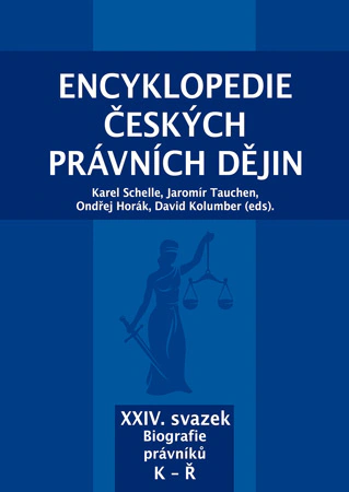 Encyklopedie českých právních dějin, XXIV. svazek Biografie právníků K-Ř Key publishing, Aleš Čeněk, s.r.o.