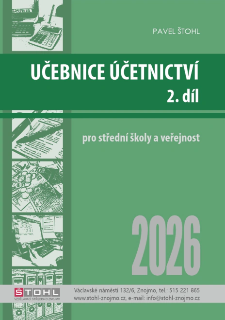 Učebnice Účetnictví 2026 - 2. díl Štohl - Vzdělávací středisko Znojmo