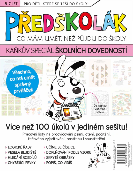 Předškolák speciál – Kaňkův speciál školních dovedností Extra Publishing Předškolák speciál – Kaňkův speciál školních dovedností Extra Publishing