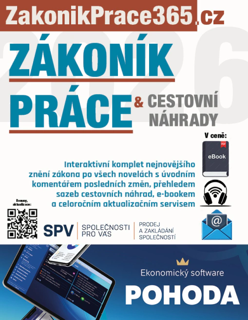 Zákoník práce a Cestovní náhrady 2026 s komentářem změn Newsletter Zákoník práce a Cestovní náhrady 2026 s komentářem změn Newsletter