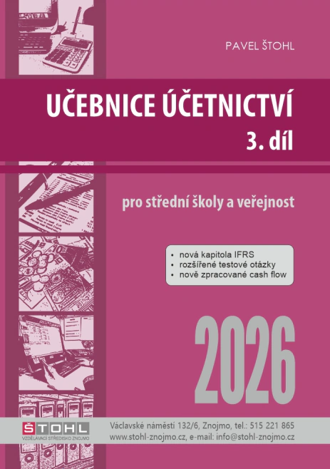 Učebnice Účetnictví 2026 - 3. díl Štohl - Vzdělávací středisko Znojmo