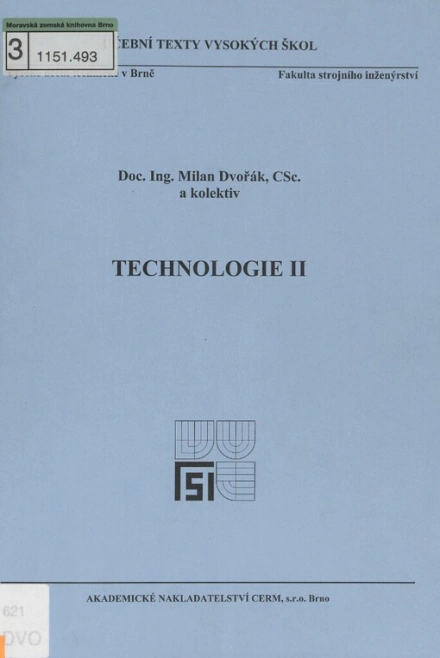 Technologie II Akademické nakladatelství CERM