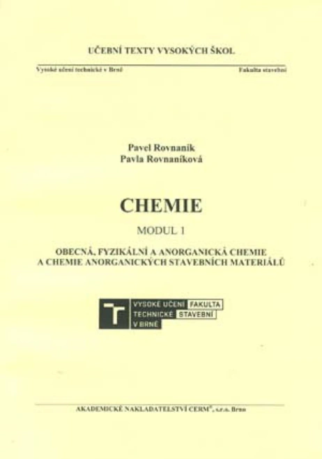 Stavební chemie MODUL 1+2. 2.vydání Akademické nakladatelství CERM