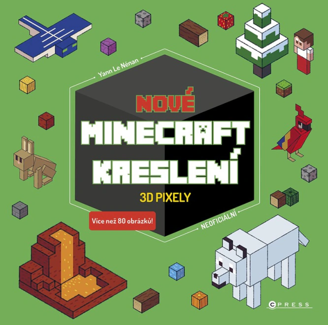 Nové Minecraft kreslení. 3D pixely Computer Press