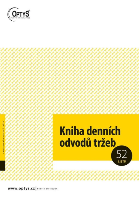 Kniha denních odvodů tržeb 52 listů OP1095 OPTYS