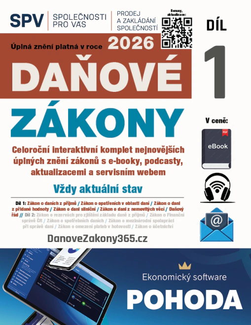 Daňové zákony 2026 XXL ProFi ČR (I. díl) Newsletter