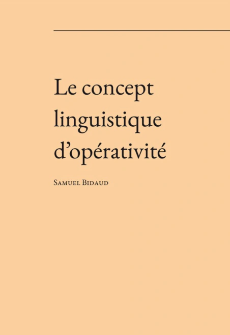 Le concept linguistique d’opérativité Univerzita Palackého v Olomouci