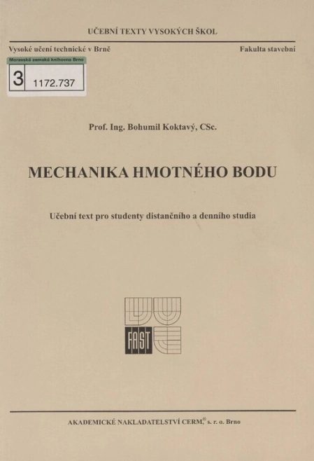 Mechanika hmotného bodu Akademické nakladatelství CERM