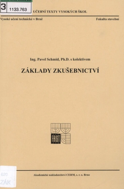 Základy zkušebnictví Akademické nakladatelství CERM