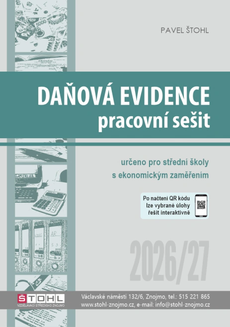 Daňová evidence 2026 - pracovní sešit Štohl - Vzdělávací středisko Znojmo