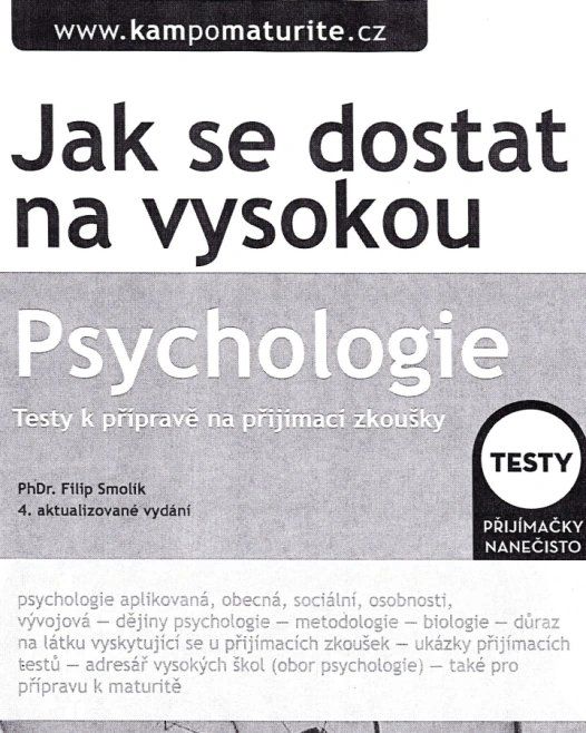 Jak se dostat na vysokou - Psychologie, 4.vydání AMOS