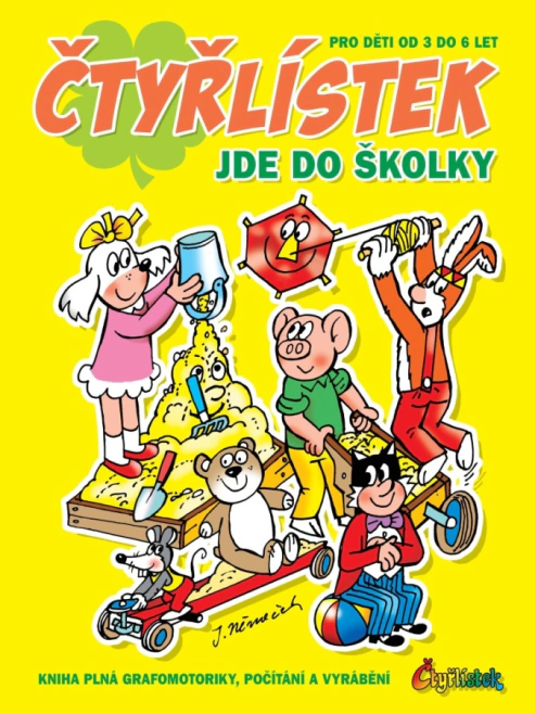 Čtyřlístek jde do školky. Kniha plná grafomotoriky, počítání a vyrábění Čtyřlístek Čtyřlístek jde do školky. Kniha plná grafomotoriky, počítání a vyrábění Čtyřlístek