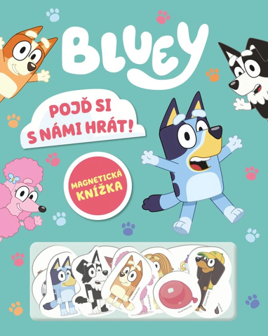 Bluey - Magnetická knížka - Pojď si s námi hrát! Alicanto