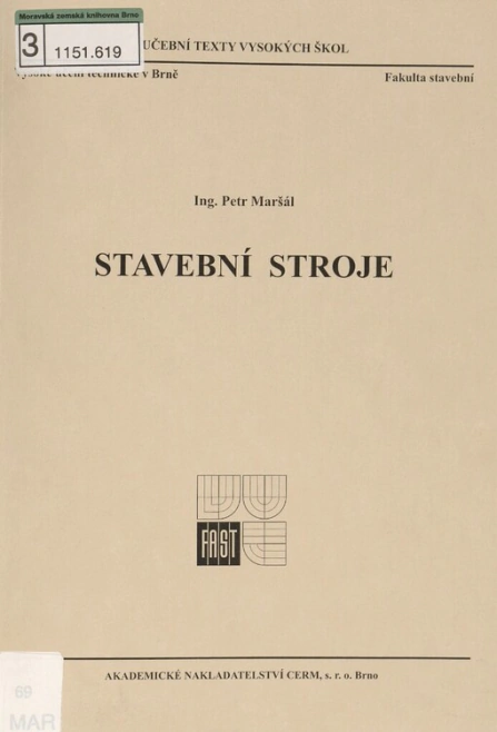 Stavební stroje Akademické nakladatelství CERM