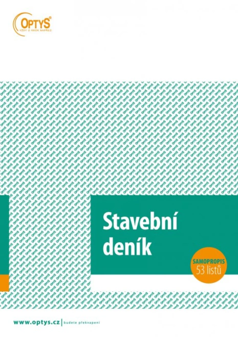 Stavební deník propisovací -53 listů OP 1268 OPTYS
