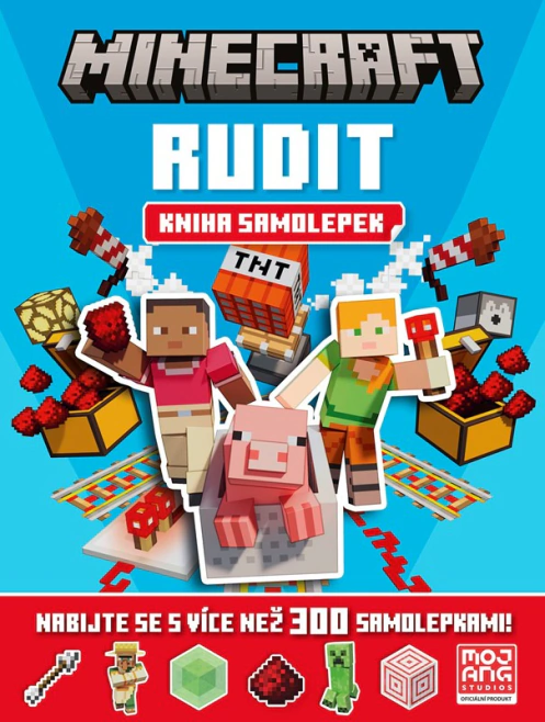 Minecraft - Rudit - Kniha samolepek Alicanto Minecraft - Rudit - Kniha samolepek Alicanto