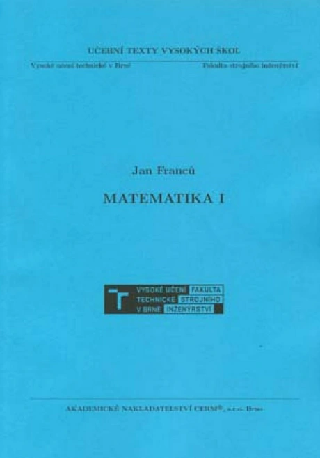 Matematika I Akademické nakladatelství CERM